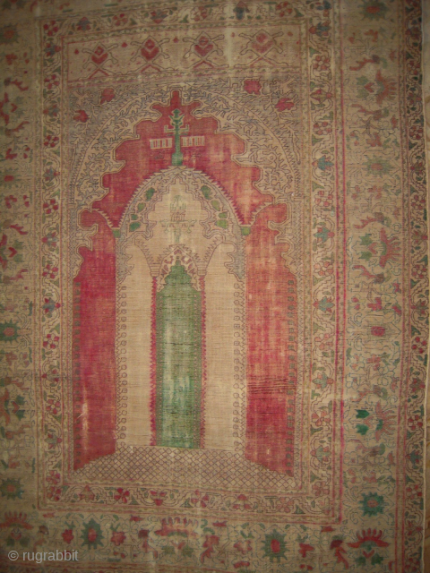 Old Prayer Rug 
Worn                             