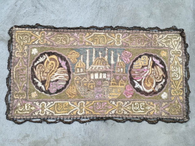 Antique Ottoman Textile size 2'1" x 1'2" Ft.                         