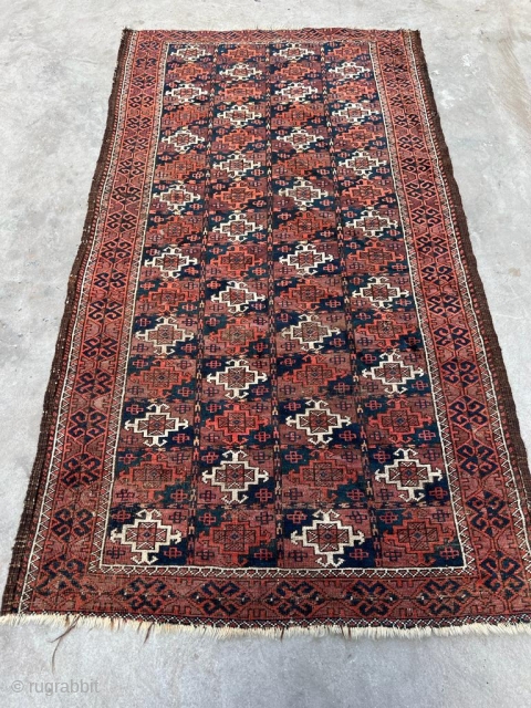 Antique Balouch Rug in very good condition 6 x 3 ft                      