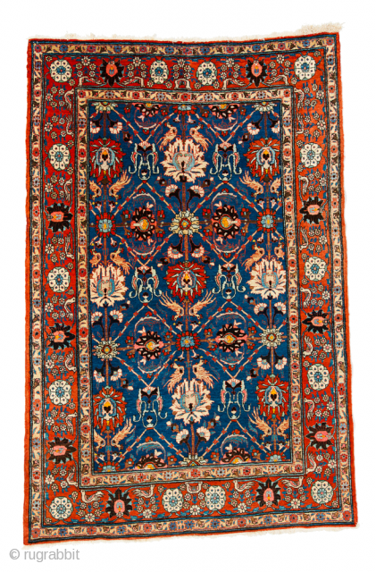 Rare Antique Persian Veramin Rug in a Classic Safavid Design

Circa 1890, Northern Persia, Wool on Cotton Foundation, Size 2.16m x 1.40m

This rug is a rare example of pieces made in a small  ...