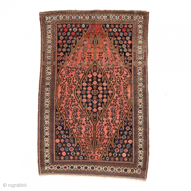 Very Fine Antique Mazlaghan Rug
Region: Western Persia
Size 2.10m x 1.36m
Circa 1890.

Rugs woven in the Hamadan district, in particular from Mazlaghan were generally coarsely woven. The typical design from this village is with  ...