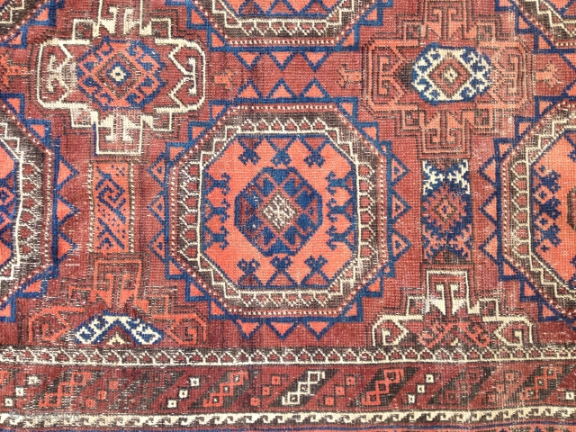 Baluch Rug that's been abused. Buyer will pay for the shipment outside 48 contiguous USA.                  