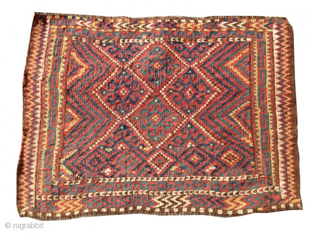 Nice old Uzbek. I believe they call this type "TATAR". The colors are wonderful but they don't show in the picture. Please look at my other listings. Thank You!    