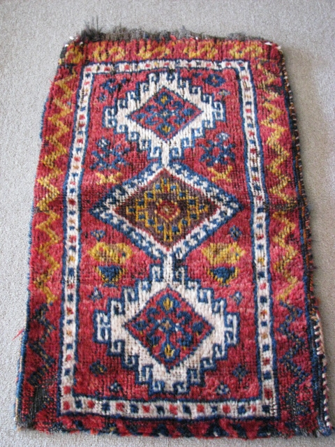 Southeasthern anatolia (malatya) antique yastik rug 20th century, back side is original kilim and cicim made wool on hair! Size:77cm x 49cm - 2.52ft x 1.60ft. To visit my other collections, https://www.etsy.com/your/shops/KILIMSE 