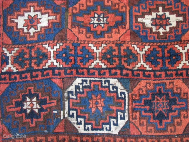 It is from southeast anatolia(Malatya)19th century, good condition, good colours, few very minor places are repaired not made by me already it was repaired. Size: 146cm x 100cm - 4.79ft x 3.28ft.  ...