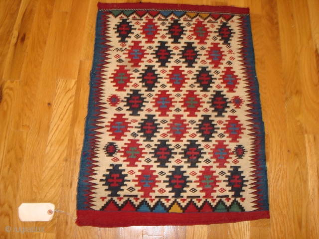 # 837. kuba kilim bag face. 19th century.good condition. 1'9"x2'3" price on request                    