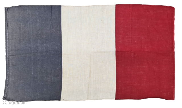 National flag of France, 
French national flag from 1794-1814, and after 1830. It is made of Cotton with hand sewn.
It size is 42cmX75cm
          