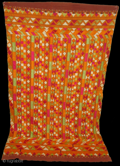 Phulkari From East(India) Punjab.India.Very Rare Indian Phulkari.(DSC00471 N)                         