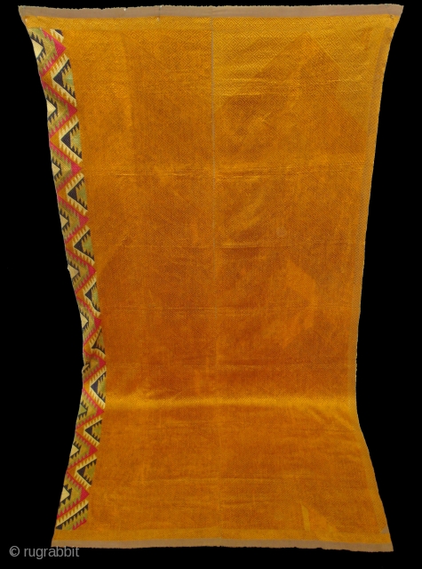 Phulkari From West(Pakistan)Punjab.India.known As Vari-Da-Bagh,Very Rare influence of Panch Rangi Lahariya Design Side Border(DSC00258 New).                  