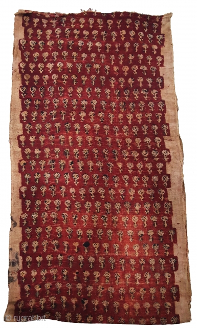 Early Block Print Yardage,(Natural Dyes on cotton) From Bagru, Rajasthan. India.C.1900. Its size is 41cmX305cm (20200215_141518).                 