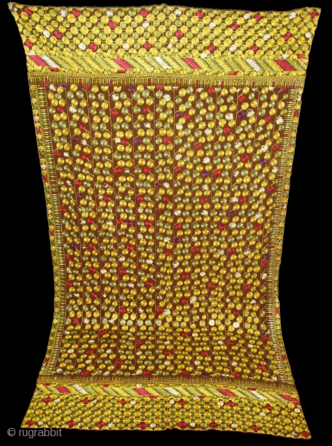 Chamba Phulkari From Hill Area of Himachal Pradesh. India. Known as Chamba Phulkari. C.1900 (DSC04842 New).                 