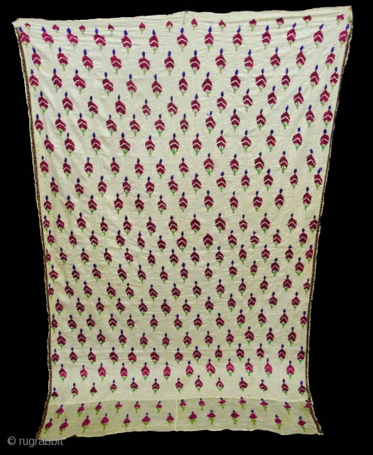 Embroidery Odhani(Cotton Malmal) From Tharpar Region of Pakistan.Its size is 128cmX208cm(DSC01974New).                      