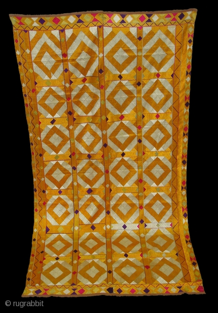 Phulkari From West(Pakistan)Punjab.India.Known As Patanga Bagh (Patang Design)(DSC05268 New).                        