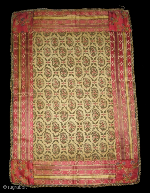 Deccani Block Print Wall Hanging,From Andhra Pradesh, India. Block Print On Khadi Cotton,Vegetable Colours.c.1900. Its size is 40cmX56cm(DSC06003 New).              