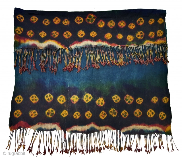 Zanskar Bokh Shawl From Tribal Area of Zanskar Ladakh India. It’s Pure Indigo Blue colour has been used and made by yaks Wool. Worn by women.Its size is 87cm x 93cm (20190922_154726). 