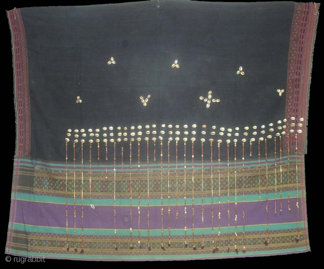 Indigo Naga Shawl From Nagaland.India.Its size is 102cm X 120cm.(DSC09991)
                       