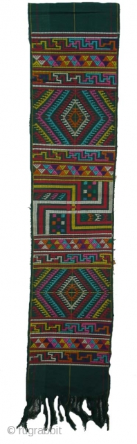 Man’s Scarf (Maflar)From Tibet.Used by some holy Mans.Its size is 23cm X 223cm.(DSC01181 New)
                   