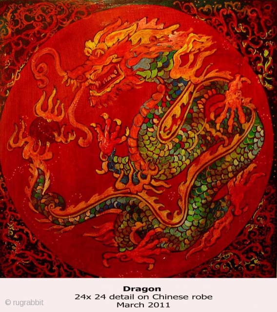 PAINTING
Dragon 
size is 24 x 24 inches on canvas                        