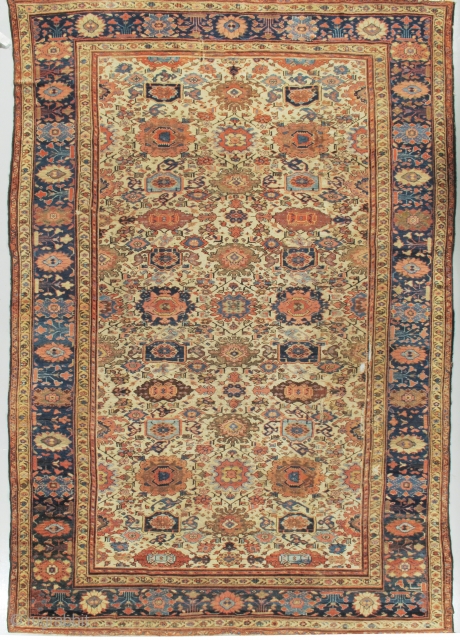 A fine Sultanabad Antique Rug circa 1890 8' x 12'6 in need of restoration.ref 4662                  