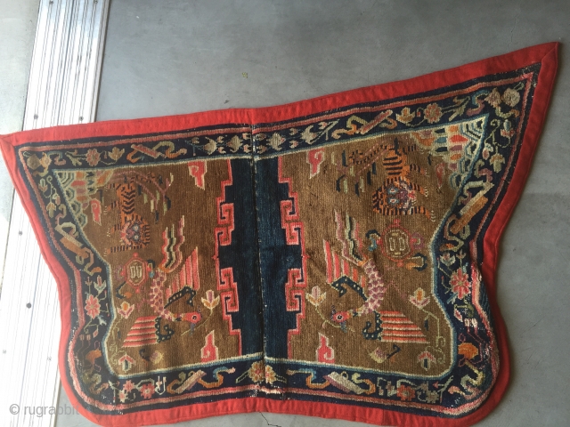 Tiger- Phoenix  saddle rug Tibetan                           