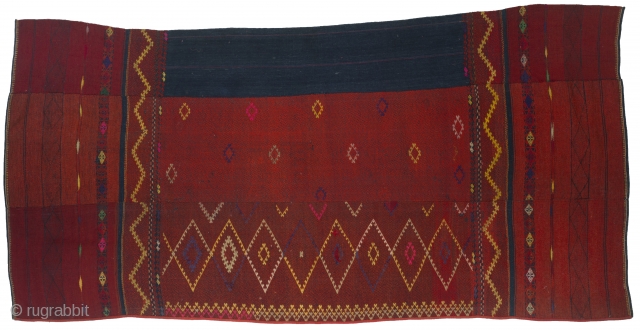 Woman's Hip Wrapper
Jinpho Kachin
Kachin State, Myanmar
cotton, wool, indigo, chemical dyes
1960's                       