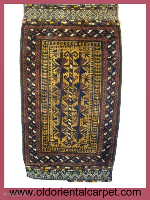 www.oldorientalcarpet.com
An exquisite very early 20th century Belouch bag face from the Jan-Begi sub-group in north west Afghanistan. This bag is extremely finely woven and in excellent condition with very intricate embroidered kelim  ...