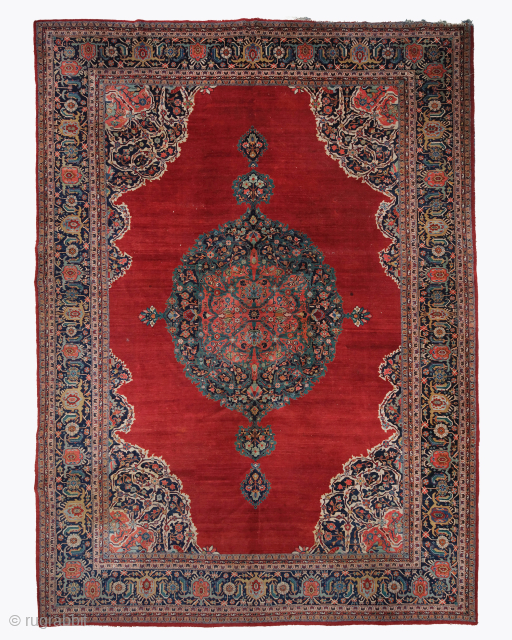 Late 19th Century Persian Sarouk Rug
Size : 340 x 470 cm
Please send me directly mail.
galleryaydinrugs@gmail.com                  