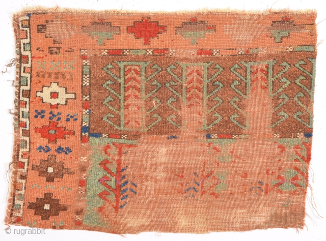 Early And Rare East Anatolian Kurdish Rug Fragment Size 53 x 70 Cm
                    