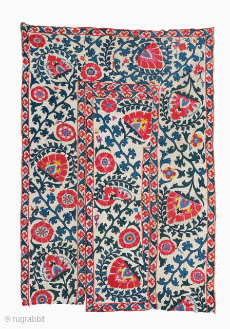 Late of 18th Century Central Asia, South West Uzbekistan, Shakhrisyabz Suzani Fragment
Size : 120 x 173 cm
please send me directly mail.
galleryaydinrugs@gmail.com            