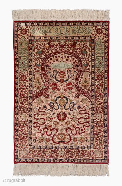 Late 20th Century Turkish Silk Hereke Carpet
10×10 Quality
Size 100 x 150 cm
please send me directly mail.
galleryaydinrugs@gmail.com                 