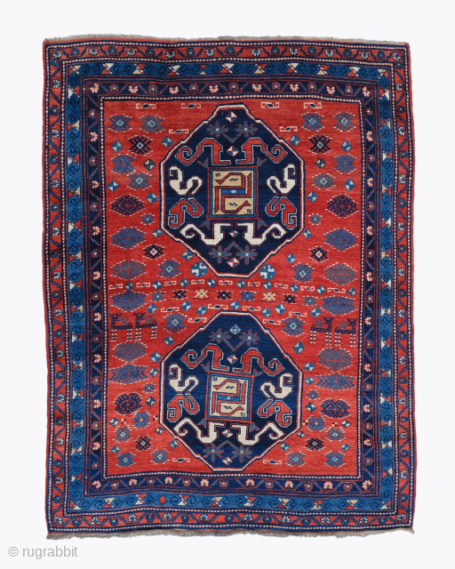 Late of 19th Century Cloud-Band Kazak Rug
Size : 120 x 152 cm
please send me directly mail.
galleryaydinrugs@gmail.com                 