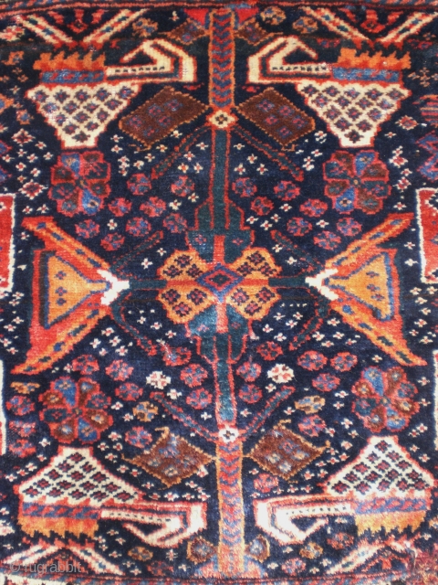 Antique South Persian , GASHGAI bagface, unusual design, good pile,small damages,78x87cm .........big size !!!!!                   