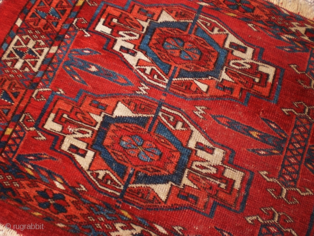 Early Tekke Torba Fragment, 41 x 34 cm, fantastic colors, very very fine weave...                   