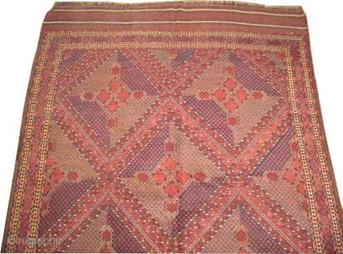 Beshir Turkmen circa 1885 antique. Collector's item. Size: 516 x 205 (cm) 16' 11" x 6' 9"  carpet ID: H-0461
High pile, good condition, the two edges are woven with 25 cm  ...