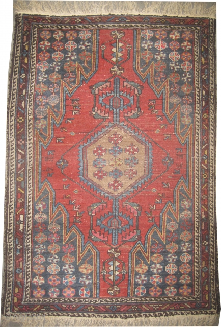 


Noubaran Persian, knotted circa in 1920 antique,  120 x 82 (cm) 3' 11" x 2' 8" 
 carpet ID: K-3667A
The black knots are oxidized, the knots are hand spun wool, the  ...