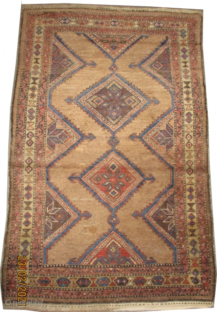 

 	

Serap Persian knotted circa in 1895 antique, collector's item, 180 x 120 (cm) 5' 11" x 3' 11"  carpet ID: K-3611
The background is knotted with camel hair, the black knots  ...