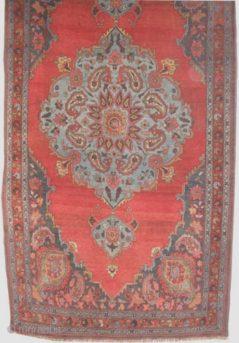 
Bidjar Halvai Persian knotted circa in 1920 antique,  265 x 140 (cm) 8' 8" x 4' 7"  carpet ID: K-4068
The black color is oxidized, the knots, the warp and the  ...