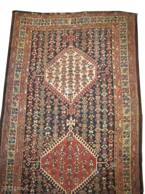 Louri Kurdistan Persian circa 1910 antique. Collector's item, Size: 363 x 182 (cm) 11' 11" x 6'  carpet ID: P-6179
High pile, good condition, the last tiny borders (1cm) of the two  ...