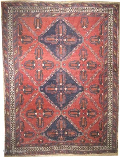 
 Afshar Persian, knotted circa in 1915, antique, collector's item, 165 x 127 (cm) 5' 5" x 4' 2"  carpet ID: K-5690
The black color is oxidized, the knots are hand spun  ...