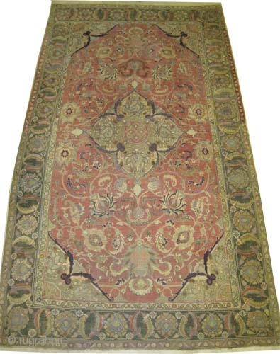 	

Persian, antique. Collector's item, Size: 324 x 185 (cm) 10' 7" x 6' 1"  carpet ID: P-3518 
vegetable dyes, Senneh knots, soft as an handkerchief, high standard quality, acceptable condition.

Private collection.
This  ...