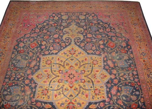 	

Tabriz Persian knotted circa in 1925 semi antique. Size: 445 x 328 (cm) 14' 7" x 10' 9" 
 carept ID: P-5823
Fine knotted, minor places the pile is slightly short, good condition  ...