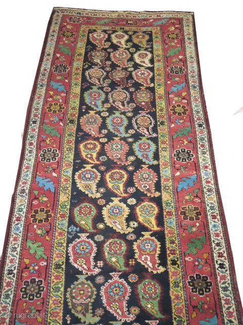 


Saliani Caucasian, knotted circa in 1880,  antique, collector's item, 497 x 92 (cm) 16' 4" x 3'  carpet ID: RHU-2
The knots and the weft threads are hand spun lamb wool,  ...