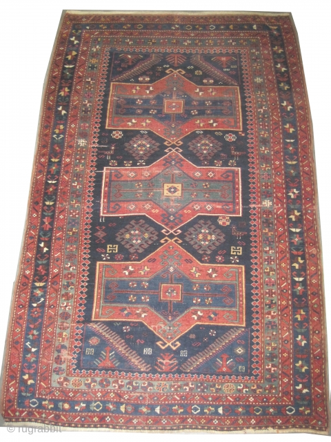 	


Fachralo-Kazak Caucasian knotted circa in 1905 antique, collector's item, 234 x 147 (cm) 7' 8" x 4' 10"  carpet ID: K-3229
The warp and the weft threads are wool, the knots are  ...