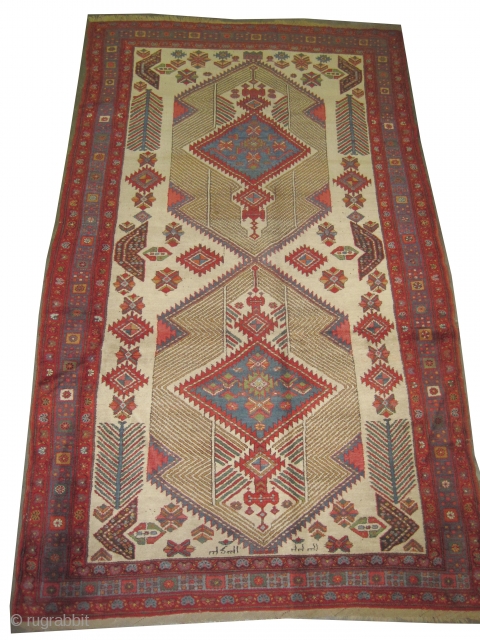 Serap Persian dated 1343 = 1924.  Size: 297 x 172 (cm) 9' 9" x 5' 8"  carpet ID: P-5869 
High pile, perfect condition, vegetable dyes, the warp and the weft  ...