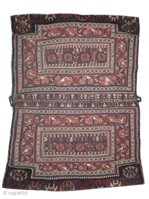 


Baktiar saddle bag, knotted circa in 1924, semi antique, collectors item, 154 x 114 (cm) 5' 1" x 3' 9"  carpet ID: BRDI-38
The knots, the warp and the weft threads are  ...