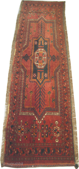 

Turkmen knotted circa 1870 antique, collectors item, 44 x 160 cm, ID: HB-4
Vegetable dyes, the black knots are oxidized, the knots are hand spun wool, the warp and the weft threads are  ...