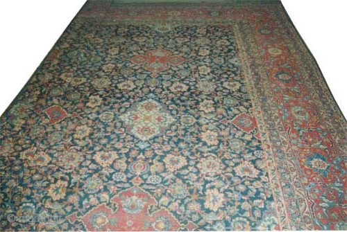 
Persian Over size carpet, circa 1918 antique. Size: 926 x 620 (cm) 30' 4" x 20' 4" 
 carpet ID: P-2506
Vegetable dyes, the knots are hand spun lamb wool, the pile is  ...