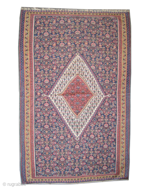 


Pair of Senneh kilim Persia pair, woven circa 1910 antique, collectors item, 126 x 199 cm, ID: A-68
The 2nd is A-75, vegetable dyes, finely woven with hand spun wool, the center medallion  ...