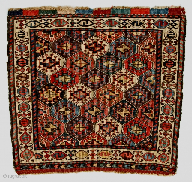 Finely woven Shahsevan reverse sumak khorjin face, 19c.                         