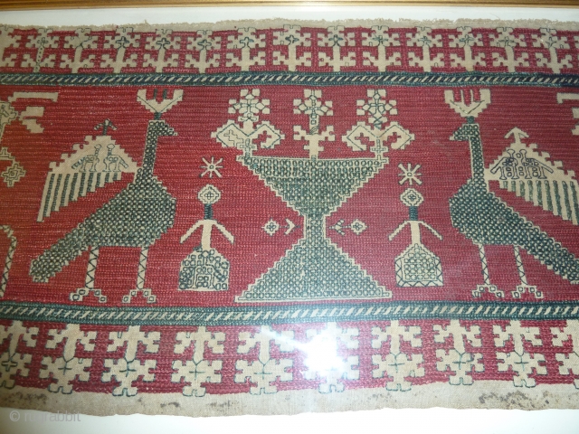 Wonderful classic Azzemour embroidery, good condition, 105 x 30 cm                       